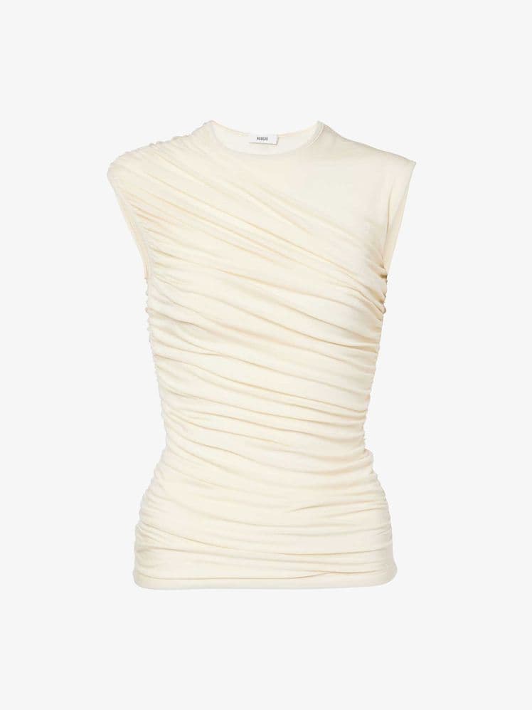 Ester ruched tank top